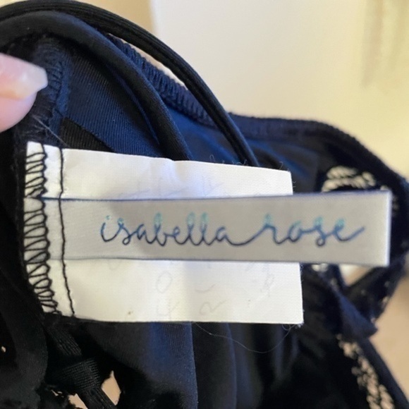 Isabella Rose Black One Shoulder Swimsuit Medium - Picture 7 of 8